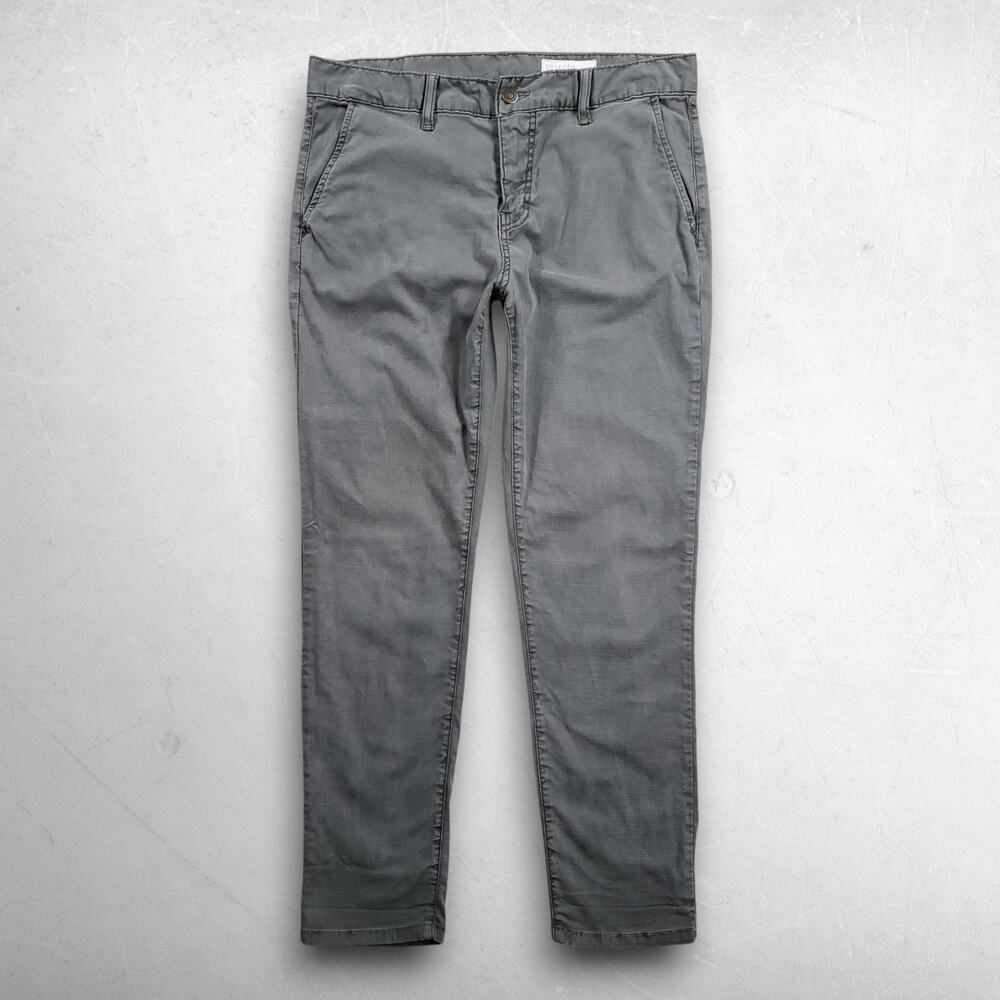 Pistola Tapered Ankle Chino Pants Women 29 Green Lightweight Stretch Trouser USA